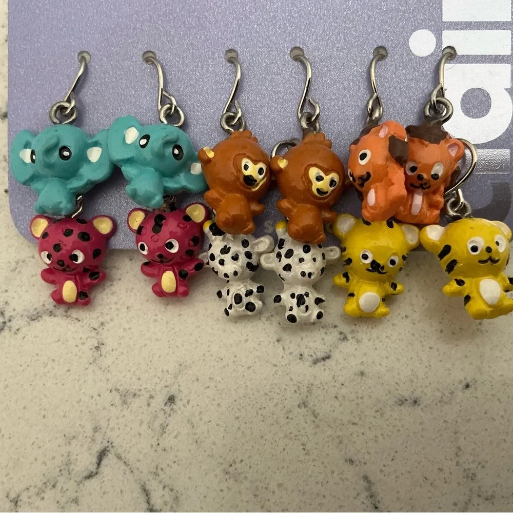 Claire’s girls animal earrings 6 pairs